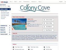 Tablet Screenshot of colonycove.mhvillage.com